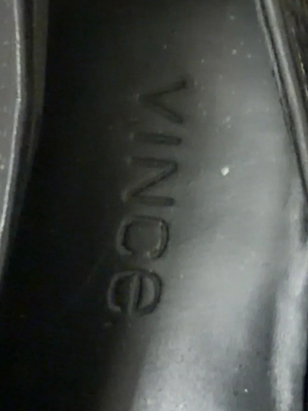 Vince Blair Black Perforated Leather Slip-On Sneakers Size 8